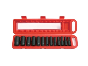 1/2 Extended impact socket set, 13-piece